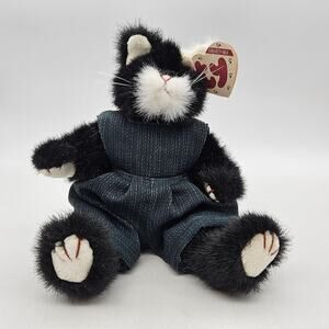 Ty Collectibles Black White Cat Plush Stuffed Animal Dress Style 6022 Hang Tag